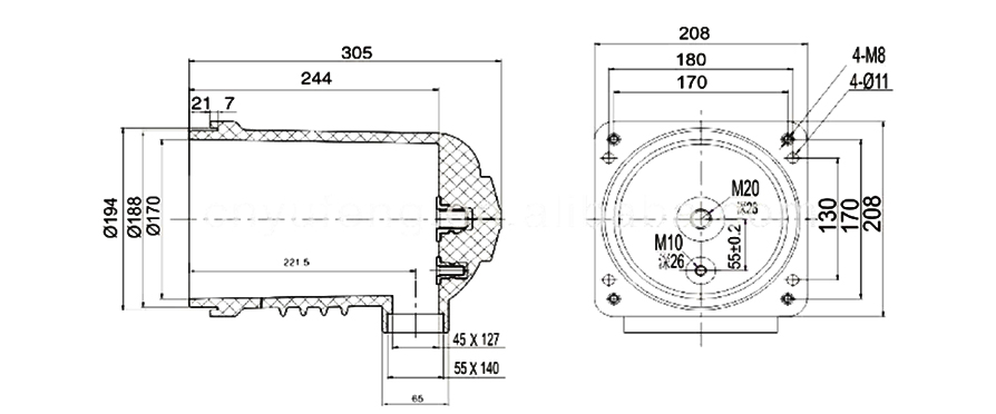 24kv insulator contact box for electrical equipment