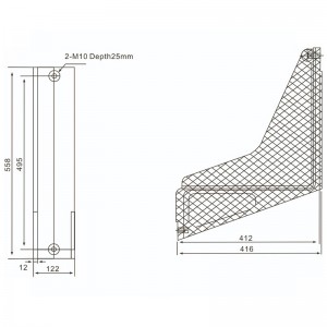 CH5A-40.5KV 35KV switchgear Red Epoxy Resin Insulator Bending Plate