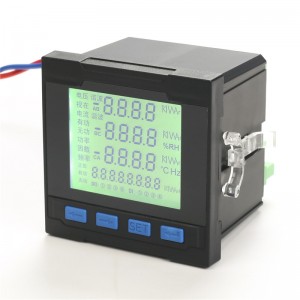 Three-phase intelligent current and voltmeter